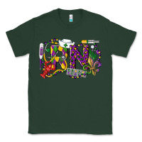 Sports Green RN Registered Nurse Mardi Gras Classic Tee - LillyAllenDesigns