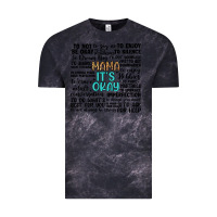 Cloud Black mama it s okay Vintage Tee - Artiststas
