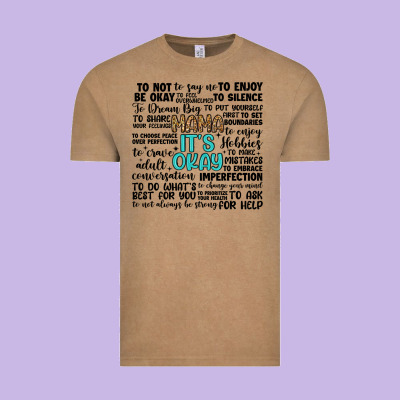 Mama It S Okay Vintage Tee Designed By Artiststas