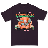 Plum bookaholic Premium Tee - MaliasSmallBusiness