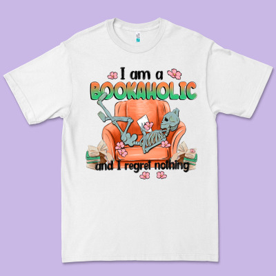 Bookaholic Premium Tee Designed By Maliassmallbusiness