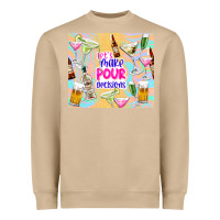 Mushroom let's make pour decisions Heavyweight Sweatshirt - TumblerDesignByShophia