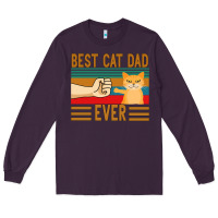 Plum Best Cat Dad Ever Long Sleeve Tee - Bettercallsaul