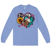 Colony Blue nurse hearts Long Sleeve Tee - Jasminsmagicworld
