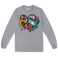 Heather Grey nurse hearts Long Sleeve Tee - Jasminsmagicworld