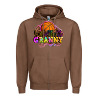 Chestnut basketball granny Zipper Hoodie - OliviaCreatesArt