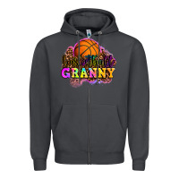 Smoke basketball granny Zipper Hoodie - OliviaCreatesArt