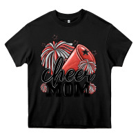 Black cheer mom Heavy Core Tee - MaliasSmallBusiness