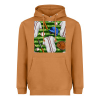 Meerkat baseball uniform and field seamless pattern Heavyweight Hoodie - BundleAndBundleShop