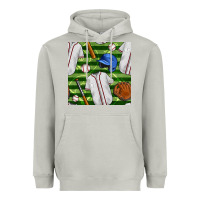 Moon Dust baseball uniform and field seamless pattern Heavyweight Hoodie - BundleAndBundleShop