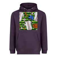 Plum baseball uniform and field seamless pattern Heavyweight Hoodie - BundleAndBundleShop