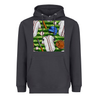 Smoke baseball uniform and field seamless pattern Heavyweight Hoodie - BundleAndBundleShop