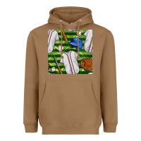 Toasted Coconut baseball uniform and field seamless pattern Heavyweight Hoodie - BundleAndBundleShop