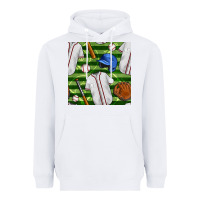White baseball uniform and field seamless pattern Heavyweight Hoodie - BundleAndBundleShop