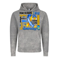 Cloud Rock down syndrome awareness typography Vintage Hoodie - Artiststas