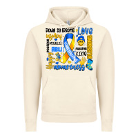 Vintage Artic down syndrome awareness typography Vintage Hoodie - Artiststas