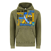 Vintage Olive down syndrome awareness typography Vintage Hoodie - Artiststas