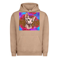 Pigment Burro purple glitter roses sphynx cat Urban Hoodie - LillyAllenDesigns