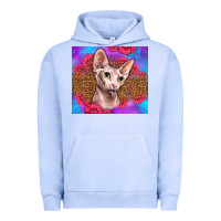 Pigment Grape Ice purple glitter roses sphynx cat Urban Hoodie - LillyAllenDesigns