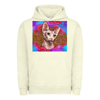 Pigment Pistachio purple glitter roses sphynx cat Urban Hoodie - LillyAllenDesigns