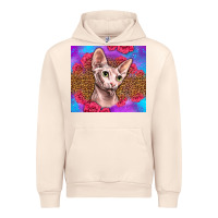 Sandshell purple glitter roses sphynx cat Urban Hoodie - LillyAllenDesigns