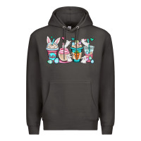 Smoke Easter bunnies coffee cups Premium Hoodie - OliviaCreatesArt
