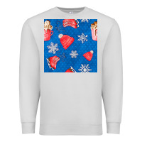 Dove Grey winter  snowflakes hot cocoa ice skating shoes Premium Sweatshirt - FaDigitalArtStudio