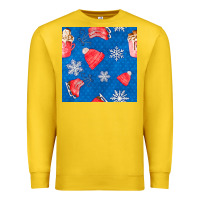 Lemon winter  snowflakes hot cocoa ice skating shoes Premium Sweatshirt - FaDigitalArtStudio
