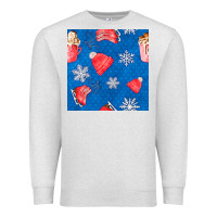 Oatmeal Heather winter  snowflakes hot cocoa ice skating shoes Premium Sweatshirt - FaDigitalArtStudio