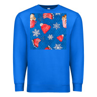 True Royal winter  snowflakes hot cocoa ice skating shoes Premium Sweatshirt - FaDigitalArtStudio