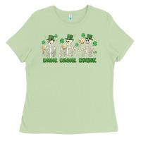 Matcha drink drank drunk st. patricks day skeletons Ladies Tee - MaliasSmallBusiness