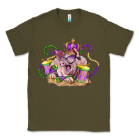 Army Green Mardi Gras pig Classic Tee - LillyAllenDesigns