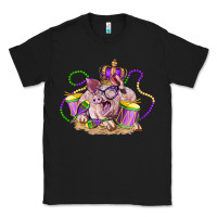Black Mardi Gras pig Classic Tee - LillyAllenDesigns