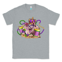 Heather Grey Mardi Gras pig Classic Tee - LillyAllenDesigns