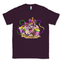 Plum Mardi Gras pig Classic Tee - LillyAllenDesigns