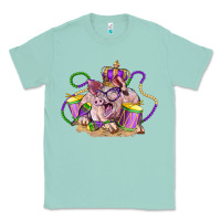 Seafoam Mardi Gras pig Classic Tee - LillyAllenDesigns