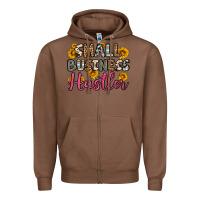 Chestnut small business hustler Zipper Hoodie - OliviaCreatesArt