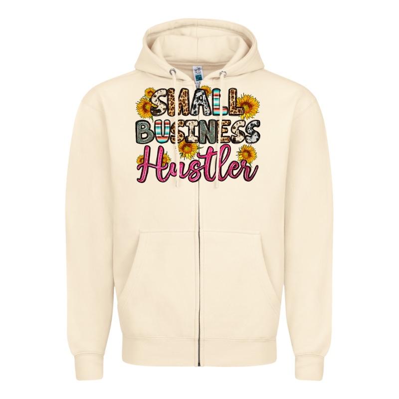 Small Business Hustler Zipper Hoodie by OliviaCreatesArt | Teevron