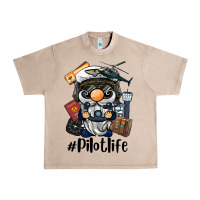 French Oak pilot life gnome Urban Heavy Tee - BarkalooDesign