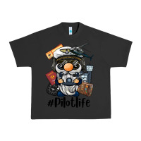 Pigment Black pilot life gnome Urban Heavy Tee - BarkalooDesign