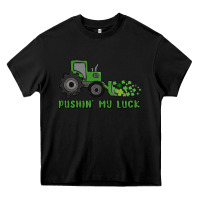Black pushin' my luck Heavy Core Tee - MaliasSmallBusiness