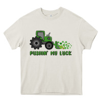 Cream pushin' my luck Heavy Core Tee - MaliasSmallBusiness