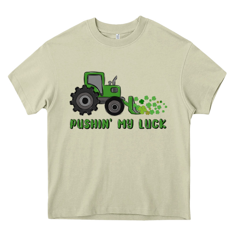 Pushin' My Luck Heavy Core Tee by MaliasSmallBusiness | Teevron