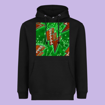 American Football Thunder Heavyweight Hoodie Designed By Bundleandbundleshop