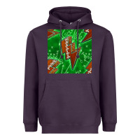 Plum american football thunder Heavyweight Hoodie - BundleAndBundleShop