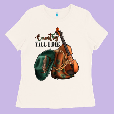 Country Till I Die Ladies Tee Designed By Jasminsmagicworld