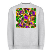 Mardi Gras Jester Had And Crawfish With Leopard Pa Heavyweight Sweatshirt | Teevron