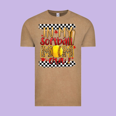 In My Softball Mom Era Vintage Tee Designed By Artiststas