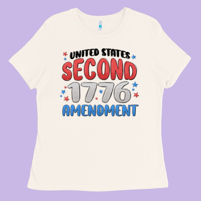 United States Second 1776 Amendment Ladies Tee Designed By Maliassmallbusiness