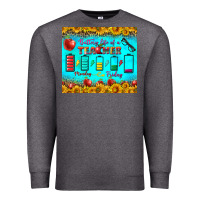Charcoal Heather Battery Life Of A Teacher Tumbler Premium Sweatshirt - BundleAndBundleShop
